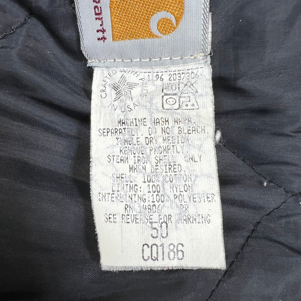 Vintage 90s Carhartt CQ186 Brown Mens 50 XXL Arctic Quilt Lined Jacket USA Made - Picture 5 of 16